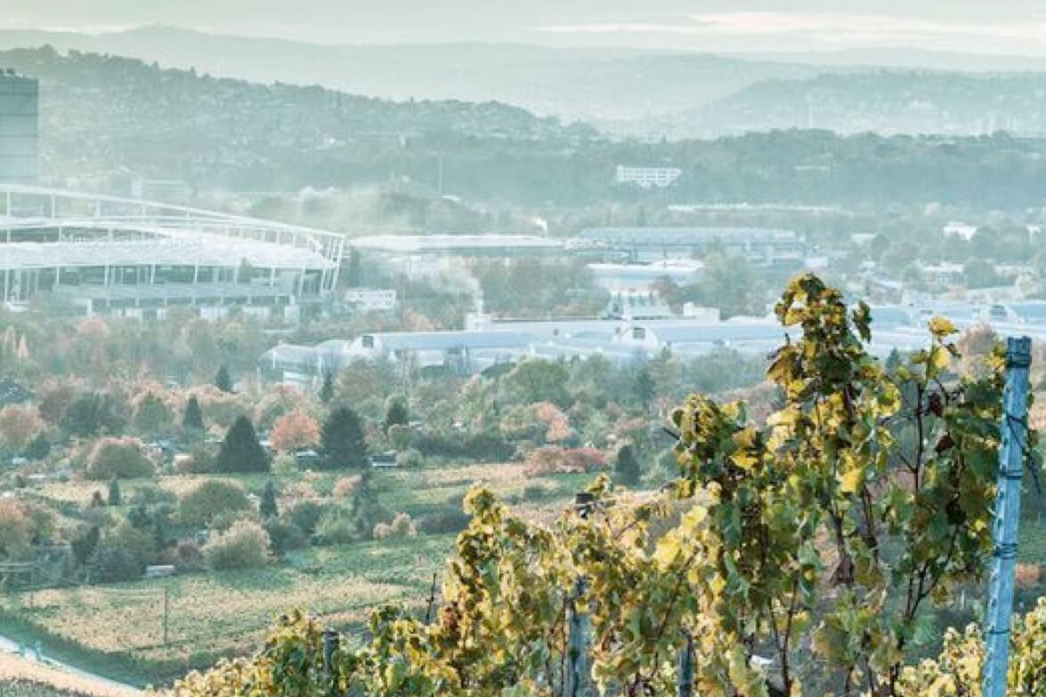 Stuttgart mit Blick auf das Neckartal